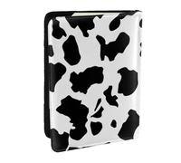 Cow Print Black & White, Passport Holder PU Leather Travel Wallet Passport Case Passport Covers 6.5 in