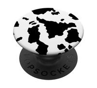 Cow Print Black White Pattern Animal PopSockets Adhesive PopGrip