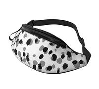 Cow Print Casual Fanny Pack Men Women Waist Bag with Adjustable Strap Earphone Hole for Outdoor Sports Running Traveling Hiking Camping Cycling