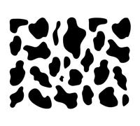 Cow Print Decor Wall Decal Cheetah Spot Animal Print Wall Stickers, Self-Adhesive Animal Stickers for Cow Themed Bathroom, Nursery, Bedroom Glass Bottle Tile Home Decoration (Large)