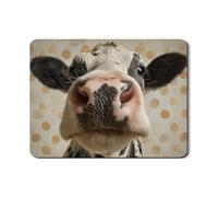 Cow Print Dish Drying Mats For Kitchen Counter, Rustic Absorbent Rubber Drainer Rack Mat, Vintage Polka Dot Drying Pad For Coffee Bar Protector 18x24 Inch