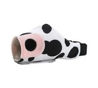 Cow Print Dog Muzzle- Pet Canvas Muzzle, Cow Design Breathable Pet MuzzleTo Prevent Biting | Adjustable Loop Anti Miseating Mouth Cover For German Shepherd Husky Labrador Retriever
