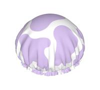 Cow Print Hair Bonnet for Women Large Shower Caps Satin Sleeping Caps Curly Natural Hair