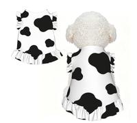 cow print L Pet Apparel for Small Dogs-Cute Summer Outfit for Puppy, Soft Breathable Pet Clothes for Cat