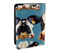 Cow Print Passport Holder Cover Wallet Passport Cover, Passport Wallet Case for Cards and Documents