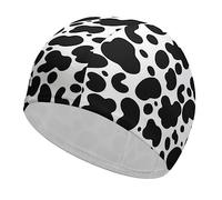 Cow Print Pattern Funny Swim Cap for Adults Swimming Hat for Men Women Long And Short Hair