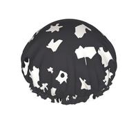 Cow Print Print Shower Cap, Shower Cap for Women Reusable, Waterproof Bath Cap,Quick Drying Bath Hair Cap