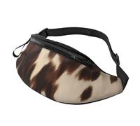 Cow Print Printed Personalized Waist Bag, Lightweight and Versatile Crossbody Bag for Everyday and Outdoor Adventures