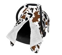 Cow Print Skin Baby Stuff Car Seat Canopy Cover Multi Use Nursing Cover for Newborn Carseat Canopy Mom Nursing Breastfeeding Covers Newborn Shower Gift