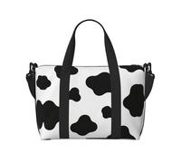 Cow Print Travel Duffle Bag-Lightweight Carry On Weekender for Men Women, Waterproof Overnight Bag for Gym Weekend Trips