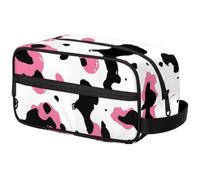 Cow Print Travel Toiletry Bag for Men ，Animals Cows Hanging Dopp Kit - Waterproof Shaving Bag Bathroom Bags Wash Bag for Toiletries Accessories