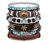 cow print Western Cowgirl Bracelets Gifts for Women, Cowgirl Accessories Boots Hat Stackable Stretch Girly Bracelets, Birthday Holiday Bohemian Jewelry Gifts for Women Girls Friends Family, One Size