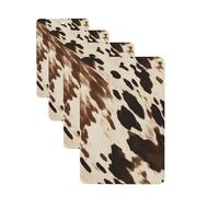 Cow Printed Car Air Freshener Cards for Women Men 4 Pack Cute Car Accessories Long Lasting Scent Car Diffuser Hanging Auto Aromatherapy Tablets Car Fresheners Gifts
