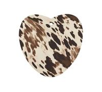 Cow Printed Car Air Freshener Hanging, Long Lasting Scented Car Aromatherapy Tablets, Love form Fragrance Scented Cards for Vehicles, Bedroom, Wardrobe Black-style