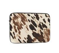 Cow Printed Laptop Case 12 inch, Shockproof Protective Computer Sleeve Cover Water Resistant Laptop Bag Carrying Tablet Cover Briefcase Handbags Gifts for Men Women