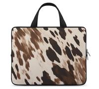 Cow Printed Printed Laptop Case 15 Inch Laptop Bag Laptop Sleeve Water Resistant Computer Case Laptop Carrying Case Protective Laptop Handbag Bag Bussiness Carrying Handbag