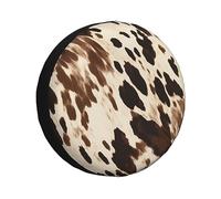 Cow Printed Spare Tire Cover Waterproof Dustproof Car Wheel Protectors Portable Spare Tire Cover Universal Fit for RV SUV