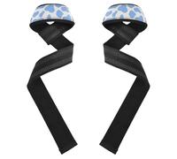 Cow Prints Blue Pastel Fitness Lifting Straps 26" Power Workouts Deadlift Wrist Straps for Weightlifting, Bodybuilding, Powerlifting, Strength Training articulos de gym