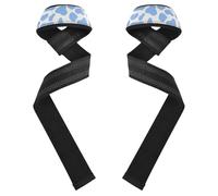 Cow Prints Blue Pastel Lifting Wrist Strap 26" Power Workouts Wrist Wraps Gym for Powerlifting, Strength Training, Bodybuilding