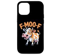 Cow Pun F MOO F Funny Dairy Farm Humor Cartoon Case for iPhone 12/12 Pro