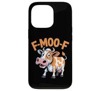 Cow Pun F MOO F Funny Dairy Farm Humor Cartoon Case for iPhone 13 Pro
