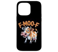 Cow Pun F MOO F Funny Dairy Farm Humor Cartoon Case for iPhone 14 Pro Max