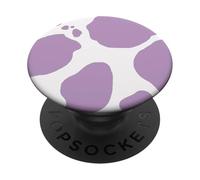 Cow Purple Print Spotted Cute Animal Pattern PopSockets Adhesive PopGrip