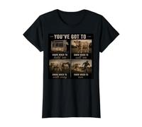 Cow Ranch Wisdom You've Got to Know When to Hold'em Value Graphic T-Shirt, Women, Black, S