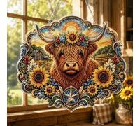 Cow Rhinestone Painting Kit Farmhouse Window Decor DIY Craft Sets