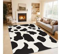 Cow Rugs Living Room Animal Print Abstract Area Rugs for Bedroom 240 x 300, Printed Anti Slip Washable Short Pile Carpet for Kitchen Home Decor C-N4