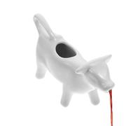 Cow Shape Creamer Pitcher - White Porcelain Milk Jug With Handle for Coffee, Syrup, Jam and Sauces