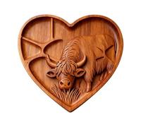 Cow Shaped Charcuterie Board Wooden Serving Plate Cow Shape