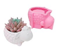 Cow Sheep Animal Shaped Silicone for Epoxy Resin, Tealight Holder Container Home Decoration Planter Molds