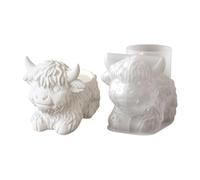 Cow Silicone Mold - Time-Saving Flexible Mould | Animal Flower Pot Molds, Creative Decor Potential for Thanksgiving Birthday Party Offices Home Room Desk Desktop Weekday School Dormitory Apartment