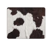 Cow Skin Abstract Africa Animal Black, Mouse Pad, Non-Slip Rubber Base Mouse Pad,Waterproof Mouse Mat