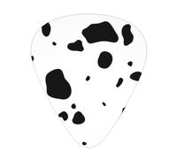 Cow Skin Dalmatians Dog Spots Animal Animals Dalmatian,12 Pcs Guitar Pick,3 Different Thickness Plectrums for Acoustic Guitar Bass Ukulele (0.46mm 0.96mm 0.71mm)