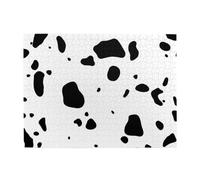 Cow Skin Dalmatians Dog Spots Animal Animals Dalmatian,500 Pieces Puzzles for Adults-Wooden Jigsaw Puzzle for Adults Elderly
