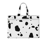 Cow Skin Dalmatians Dog Spots Animal Animals Dalmatian,Canvas Document Bag Zipper File Tote Bag Handbag Briefcase for School Office