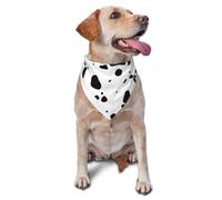 Cow Skin Dalmatians Dog Spots Animal Animals DalmatianDog Bandanas Cat Puppy Scarfs Washable Pet Handkerchief
