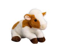 Cow Soft Toy - Cute Cattle 21.6 Cm, Small Heifer Stuffed Animal, Livestock Companion At Bedtime, Yak Exhibition Ornament | Farm Meadow Decoration For Comfort, Gift