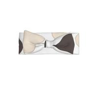 Cow Spot Black White Baby Bow Headband-Soft Stretchy for 0-6 Months