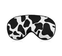 Cow Spot Blackout Sleep Eye Mask, Ventilated Fabric, Adjustable Wearing Style, Zero Pressure Sleeping Mask Soft Skin Friendly Eyeshade for Women Men