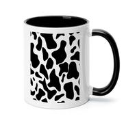 Cow Spot Ceramic Coffee Mug with Handle 11 Ounces, Porcelain Mug Coffee Cup Tea Mug Water Cup Ideal for Coffee,Tea,Latte,Cappuccino,Microwave & Dishwasher Safe Unique Gift Cup