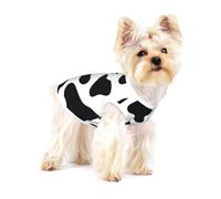 Cow Spot,Cotton Sleeveless Pet T-Shirt Soft Stretchy Puppy Breathable Vest,M