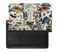 Cow Spot Passport Holder with Card Slots Portable Passport Cover Compact Waterproof Passports Protector