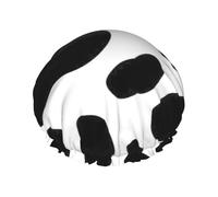 Cow spot print Bath cap Large bath cap Fit for all lengths of hair Protects hair bath cap Reusable