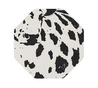 Cow spot Print Leather Coaster Set of 6, Octagon Coasters Table Decorative Coffee Cup Beverage Coasters Wine Beer Bar Coasters for Hot Drinks Table Protection