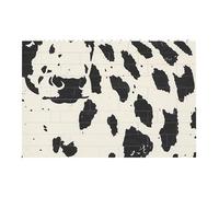 Cow spot Printed Jigsaw Puzzle 14.4x9.8 CM, Rectangular Puzzle Challenging Game for Adults Gifts, Family Fun Decorative Wall Decor