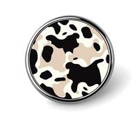 Cow Spot Round Badge Cute Brooch Hats Jackets Decor Personalized Lapel Pin Clothing Jewelry Accessories for Wedding Party Gift