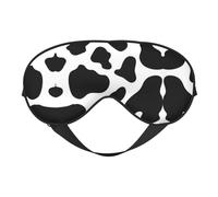 Cow Spot Sleep Eye Mask Smooth Soft Adjustable Shading Blindfold Eye Mask for Rest Travel